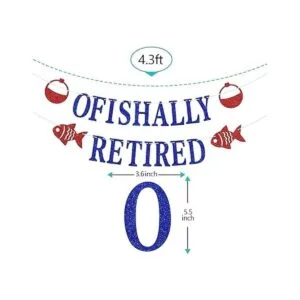 Bandera de Ofishally retirada con decoración de peces_5