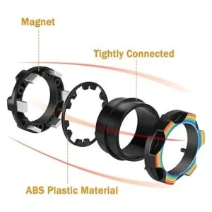 Buluwans Anillo magnético para la ansiedad anillos_2