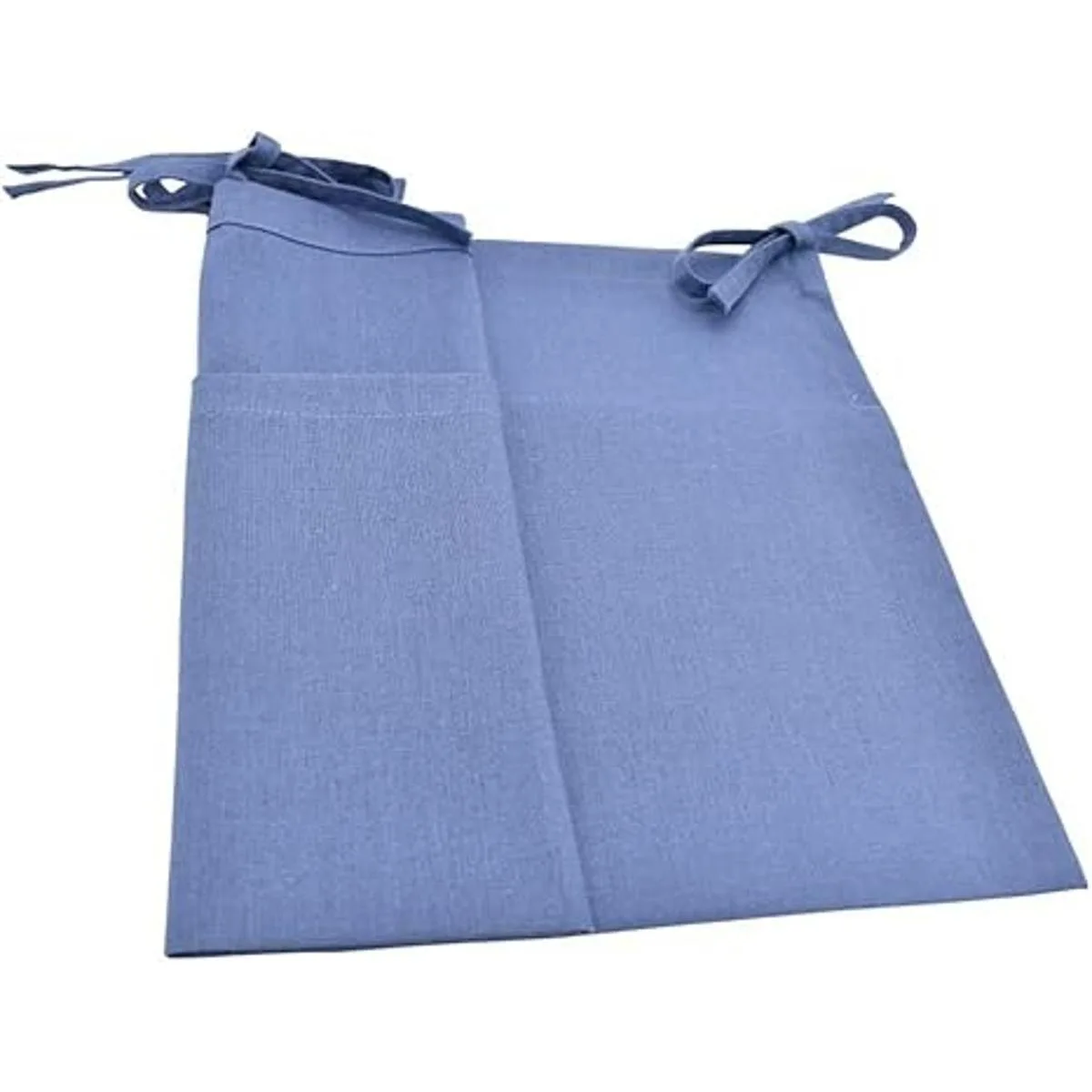 Bolsa de almacenamiento colgante de lino para mesita de_3