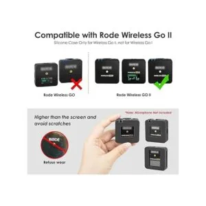 YOUSHARES Funda de silicona compatible con RODE Wireless_2