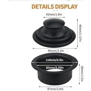 Garbage Disposal Flange 304 Stainless Steel Matte Black_5