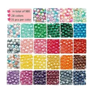 900 cuentas de perlas de 0.31 pulgadas para hacer joyas_2