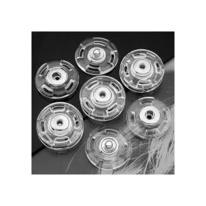 20 juegos de botones transparentes cosidos a presión_2