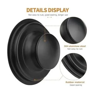 Garbage Disposal Flange 304 Stainless Steel Matte Black_2