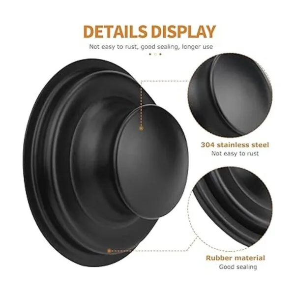Garbage Disposal Flange 304 Stainless Steel Matte Black_2