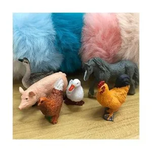 Juego de 24 figuras de animales de granja realistas de_6