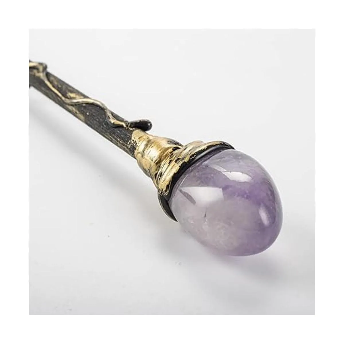 Varita mágica de cristal de amatista fina hecha a mano_3