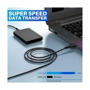 Cable corto USB a USB de 2 pies paquete de 3 cable USB_2