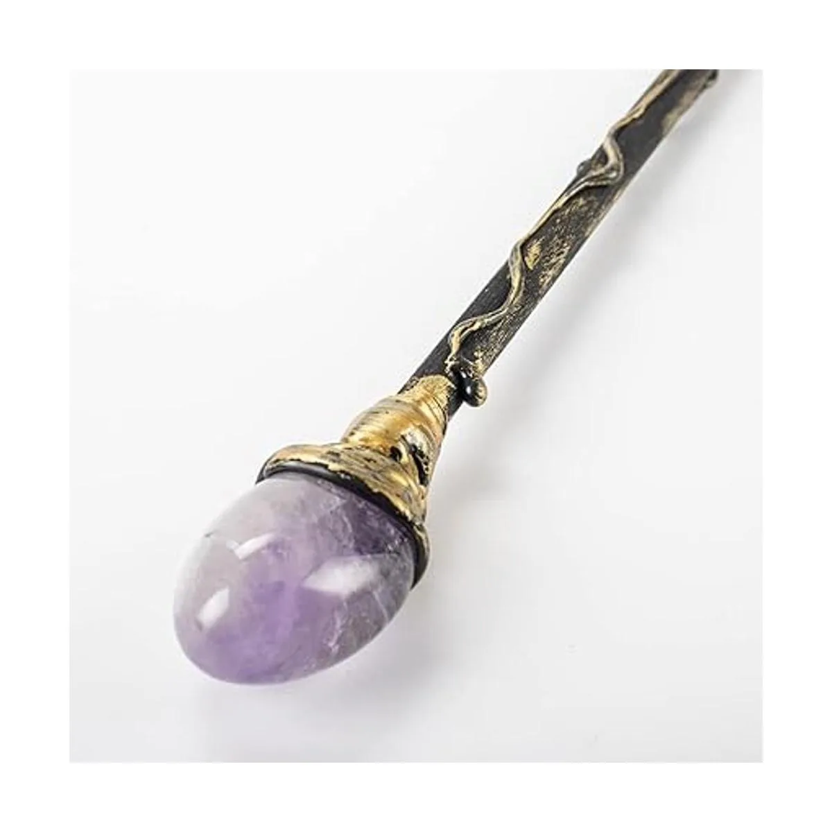 Varita mágica de cristal de amatista fina hecha a mano_2