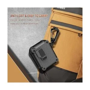 Rfun Funda para Airpods con clip de bloqueo seguro_5