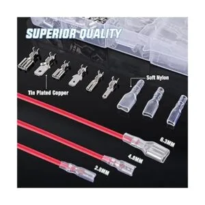 Nilight 480PCS Insulated Male Female Spade Terminals Quick_3