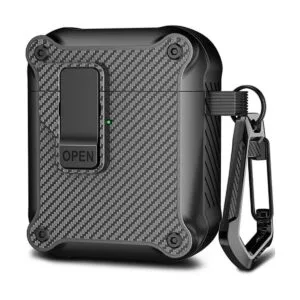 Rfun Funda para Airpods con clip de bloqueo seguro_1