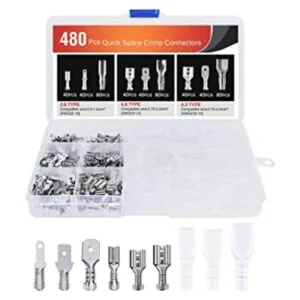 Nilight 480PCS Insulated Male Female Spade Terminals Quick_1