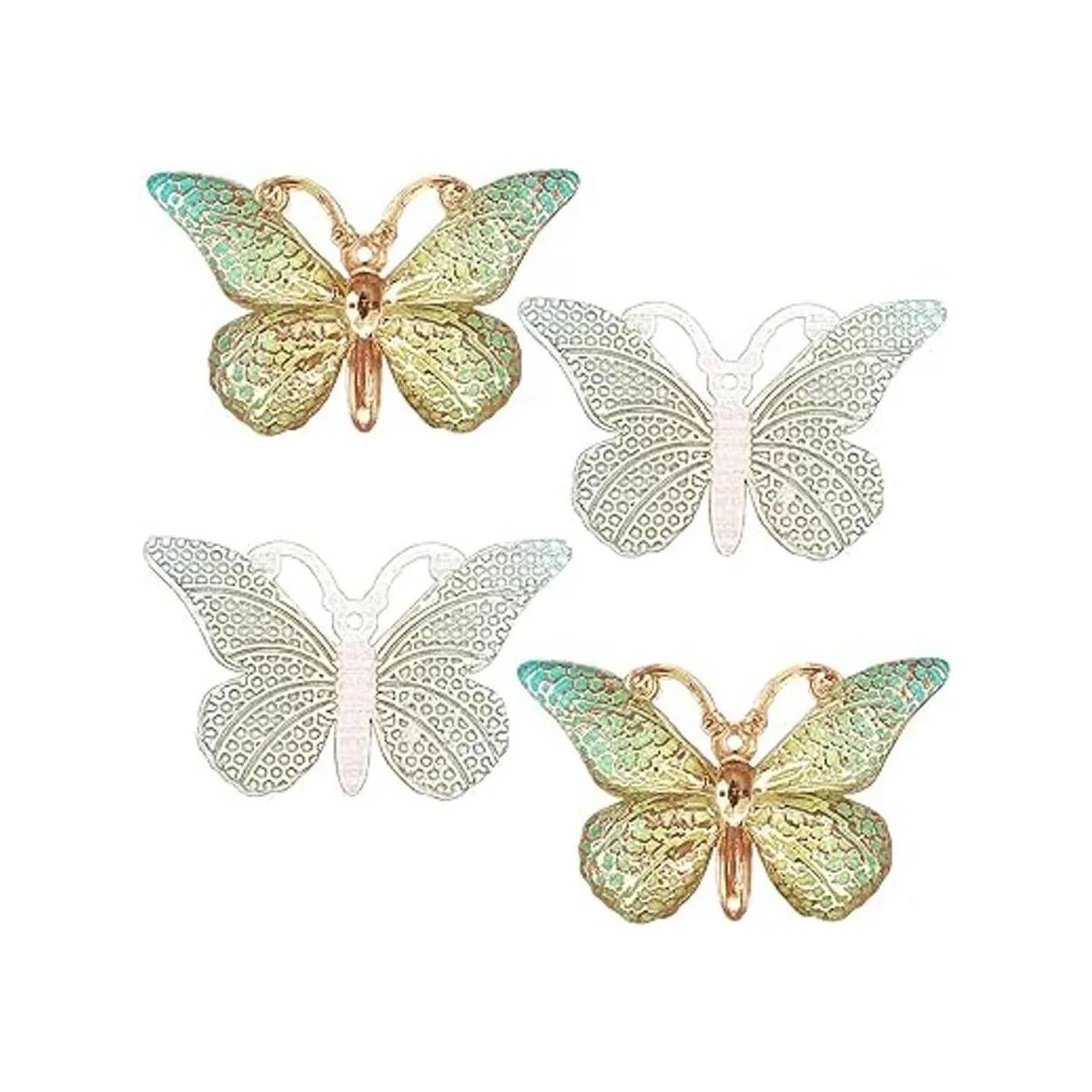 DIYstore 40 dijes de mariposa coloridos con diseño de_7