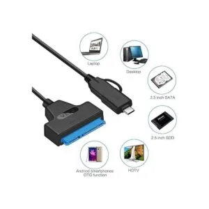 Chenyang SATA de 22 pines de 2.5 pulgadas hembra a USB 3.0_3
