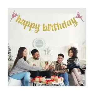 WeBenison Letrero de ballet con texto en inglés Happy_7
