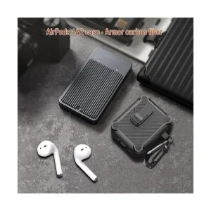 Rfun Funda para Airpods con clip de bloqueo seguro_6