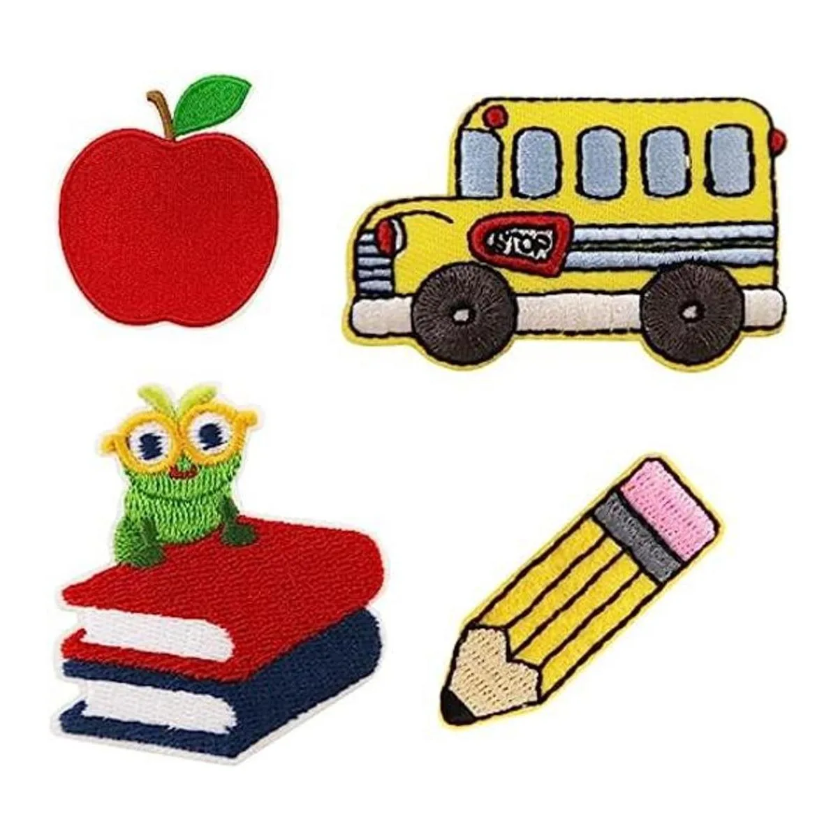 Bookworm Parches bordados para planchar de regreso a la_1