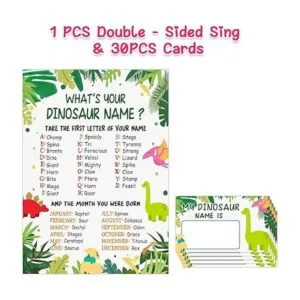 What is Your Dinosaur Name Game letrero de juego y 30_2