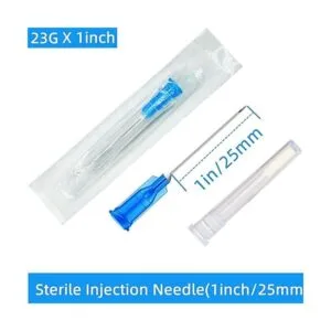 Paquete de 100 agujas de inyección desechables estériles_2