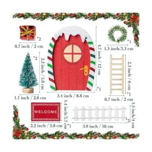 Haooryx 10 piezas de Navidad mágicas en miniatura pequeñas_2