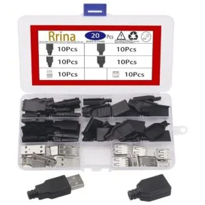 Rrina 20 conectores USB 2.0 tipo A macho hembra de 4 pines_1
