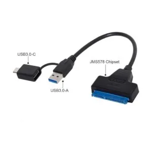 Chenyang SATA de 22 pines de 2.5 pulgadas hembra a USB 3.0_4