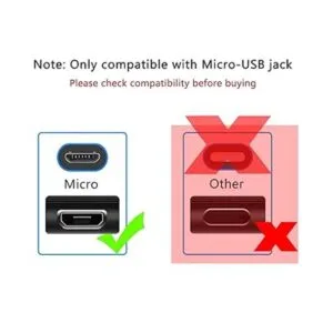 Charger Mirco Cable de carga USB compatible con Alcatel_2