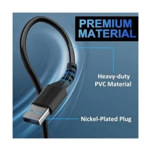 Cable corto USB a USB de 2 pies paquete de 3 cable USB_4