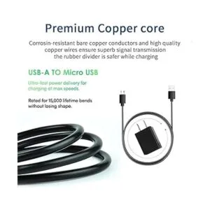 Charger Mirco Cable de carga USB compatible con Alcatel_4
