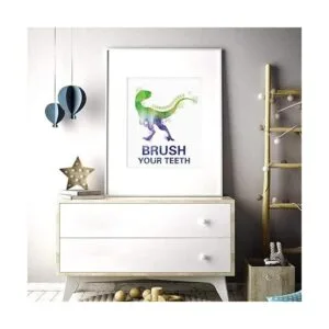 Juego de 4 impresiones artísticas de dinosaurios para_4