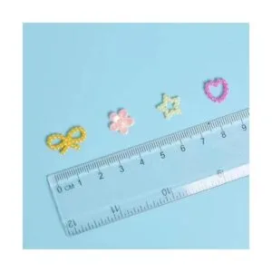 Dijes de arte de uñas con forma de corazón mixto diseño_7