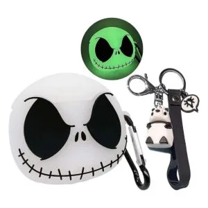 Funda compatible con AirPods 3 funda de calavera luminosa_1