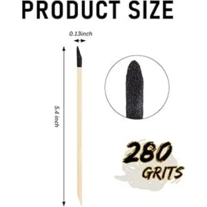 Paquete de 100 varillas de lijado de ramitas de lijado de_2