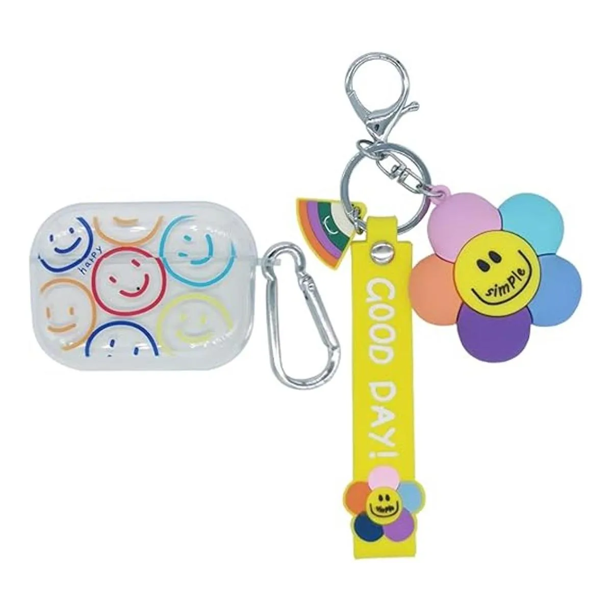 Funda compatible con AirPods Pro Smile transparente suave_1