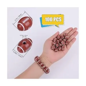 AIEX 100 cuentas de fútbol americano para hacer joyas_2