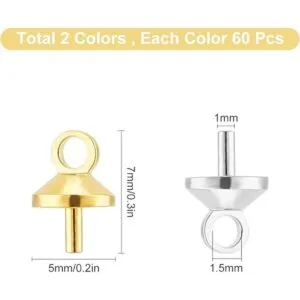 SUNNYCLUE 1 caja de 120 piezas de 2 colores de acero_2