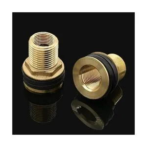 Rierdge 2 piezas de latón para mamparo conector hembra de_4