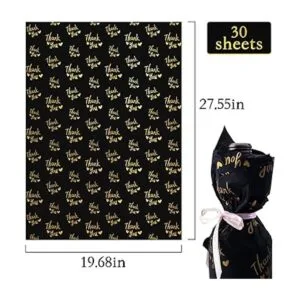 MR FIVE 30 hojas de papel de seda dorado de gran tamaño_3