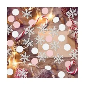200 decoraciones de confeti de copos de nieve para_2