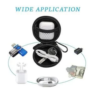 SAVORI Estuche para auriculares pequeños con diamantes de_5