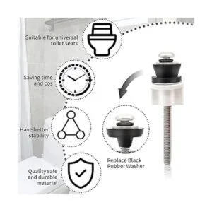 Juego de 2 tornillos universales para bisagras de asiento_5