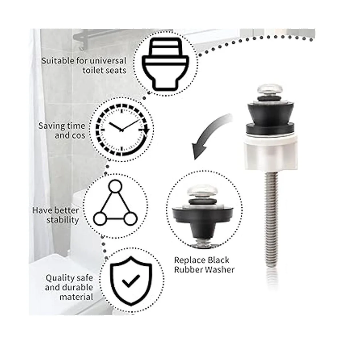 Juego de 2 tornillos universales para bisagras de asiento_5