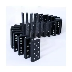 Offelec Paquete de 3 juegos de dominó para adultos juego_5