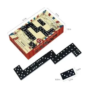 Offelec Paquete de 3 juegos de dominó para adultos juego_3