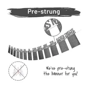 PartyHooman Pancarta fotográfica de primer cumpleaños para_2