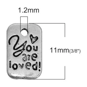 JGFinds Colgantes tallados con mensaje 45 unidades_2