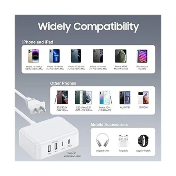 Bloque de cargador rápido USB C de 35 W múltiples_2