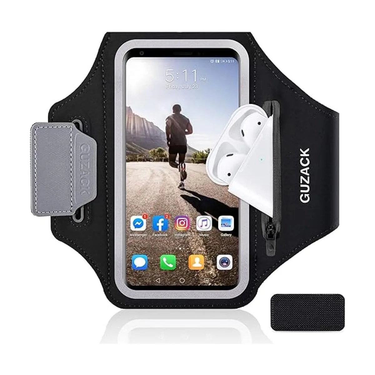 GUZACK Soporte para teléfono para correr con bolsa de_1