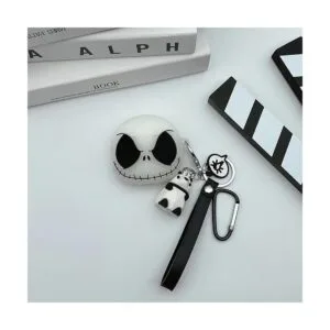 Funda compatible con AirPods 3 funda de calavera luminosa_3